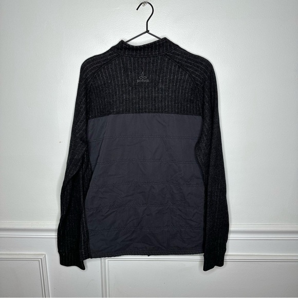 prAna Appian Recycled Wool Blend Full Zip Sweater Jacket Mens Size Large - Picture 9 of 9